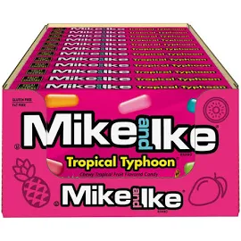 Mike and Ike Chewy Candy, Tropical Typhoon, 5 Ounce (Pack of 12)