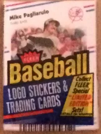 1988 Fleer Baseball Card Cello Pack Mike Pagliarulo Matt Young Showing