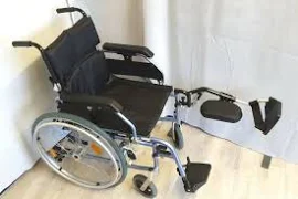 Wide Self Propel Wheelchair With Left Elevating Legrest Crash Tested