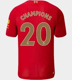 New Balance Liverpool FC 19/20 Home Champions Shirt #20 Jr PRE - Red - Kids