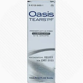 Oasis Tears PF Preservative-Free Lubricant Eye Drops Relief