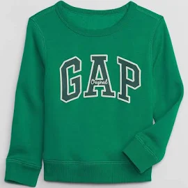 Boys Gap Green Crew Neck Logo Sweatshirt - Green