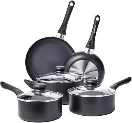 Amazon Basics 8-Piece Non-Stick Kitchen Cookware Set