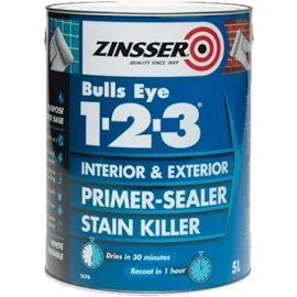 Zinsser Bulls Eye 1-2-3 Primer & Sealer Paint (1 Litre)