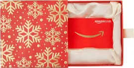 Amazon.co.uk Gift Card For Any Amount in A Premium Christmas Red and Gold Box