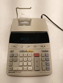 Sharp El-2192rii Business Desktop Printing Calculator, Adding Machine