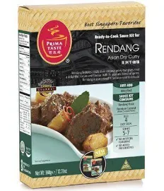 Prima Taste Rendang Curry Sauce Kit 12.7oz, Pack Of 4, Singapore