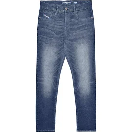 Lambretta Mens Chester Straight Fit Denim Jeans - Tinted Blue