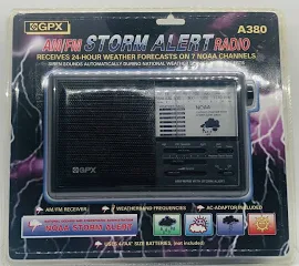 Gpx Noaa A380 Am/fm Storm Alert Radio Brand Ships Fast