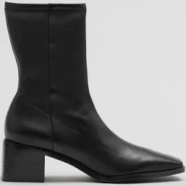 & Other Stories - Leather Sock Boots - Black - Women - Size 39