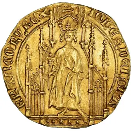 [340973] Coin, France, Jean Ii Le Bon, Royal D'or, Au(50-53), Gold,