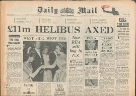 Daily Mail Feb 27 1962 Original Rare Vintage News Chronicle 60th