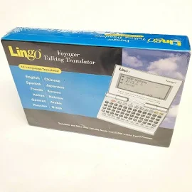 Lingo Voyager TTV-1 New Sealed 12 Language Talking Translator Words Phrases