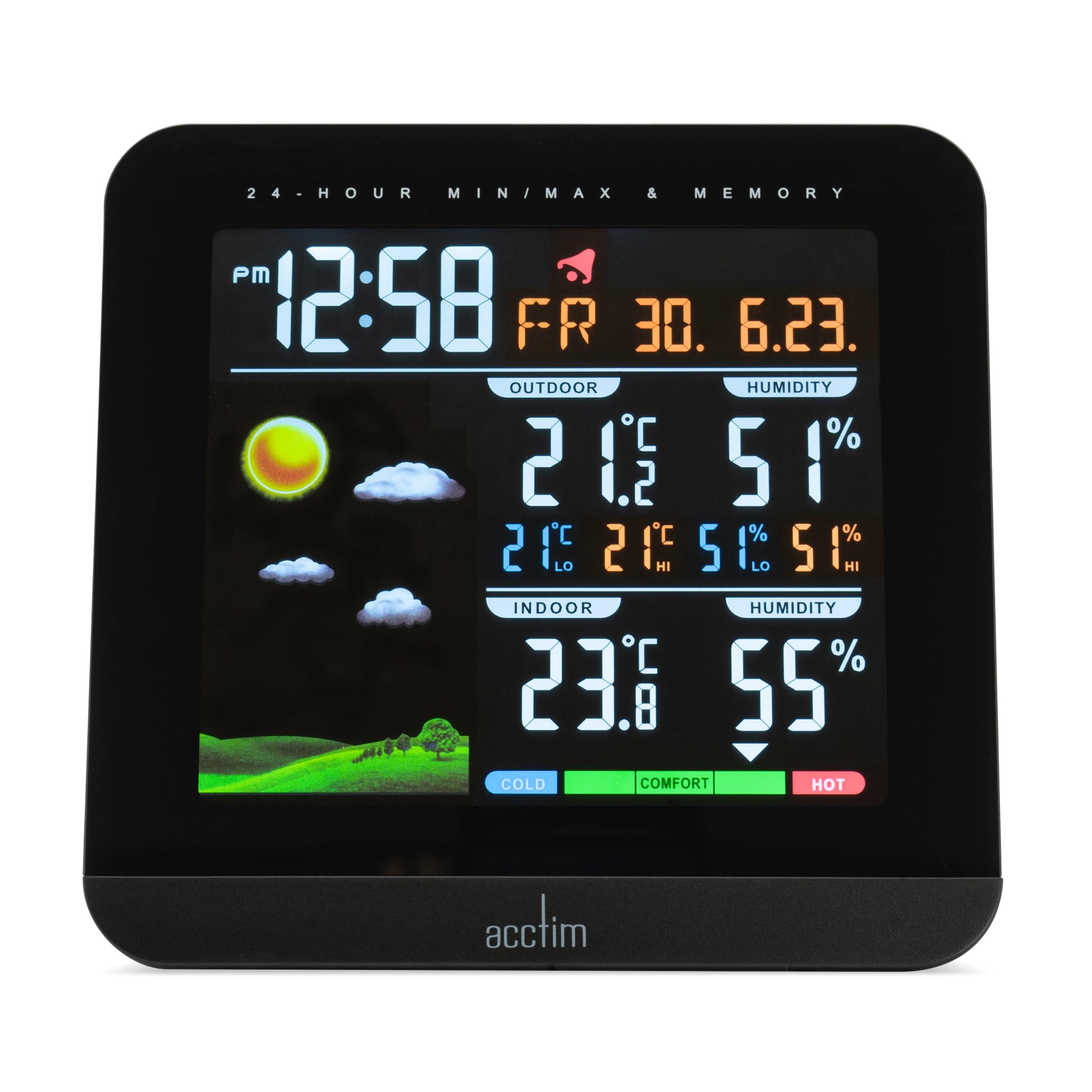 Acctim Wyndham Weather Station Alarm Clock