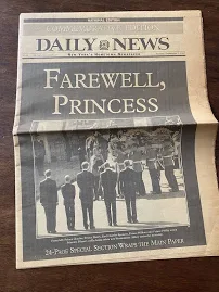 Ny Daily News- Complete Newspaper-commemorative "farewell Princess"