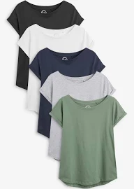 Womens Next Multi Cap Sleeve T-Shirts Five Pack - White