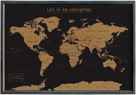 Splosh Small World Travel Map Pin Board