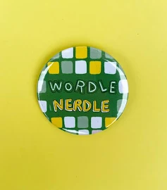 Wordle Pin Badge - Perfect Gift For Fans & Players, Unique Birthday Present For Wordle Lovers and Game Enthusiasts