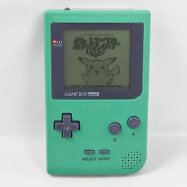 Gameboy Pocket Console Green Mgb-001 Nintendo M12419033 Gb