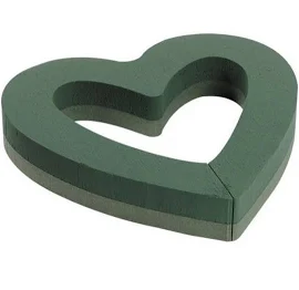 15 Inch Open Heart Oasis Floral Foam (2 Pack)