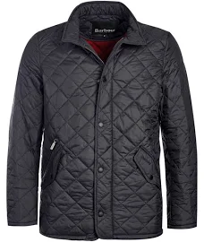 Barbour Flyweight Chelsea Men's Quilted Jacket - Black Red