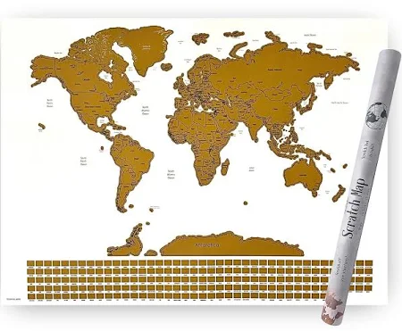 Gleneagles Scratch Off World Map