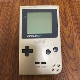 Nintendo Gameboy Light Console Gold Gb Gbl