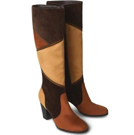 Joe Browns Womens Heeled Patchwork Boots