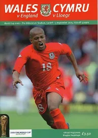 Wales V England (world Cup Qualifier Cardiff) 2005 - Official