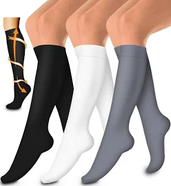 Laite Hebe - BLUETREE Compression Socks (3 pairs) for Women & Men, Assorted