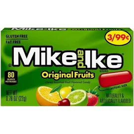 Mike & Ike Original Fruits Priced 0.78oz (22g) Pack of 6