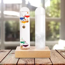 Dual Weather Station Forecast Weather W Galileo Thermometer Storm Barometer