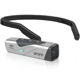 Ordro EP8 Head Camera Vlogging Camera Youtube Video Camera- Ultra HD 4K 60fps, 2-Axis Gimbal Stabilizer, 2.4/5G WiFi, Without Remote Control & 64GB