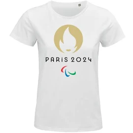 Paris 2024 Paralympics Logo T-Shirt - White Womens