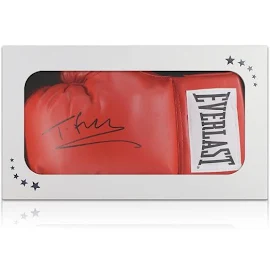 Exclusive Memorabilia Tyson Fury Signed Red Boxing Glove in Gift Box