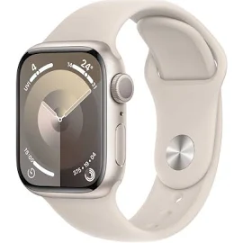 Apple Watch Series 9 - 41mm - GPS - Starlight Aluminium Case - Starlight Sport Band - M/L