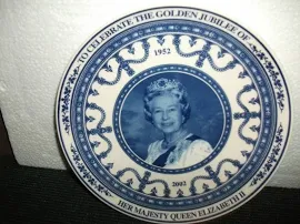 Wedgwood Plate For Daily Mail (queen Elizabeth 2 Golden Jubilee)