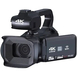 YouTube Camcorder 4K Ultra HD camera 64MP Streaming Camera 4.0"Touch Screen Digital Video Camera