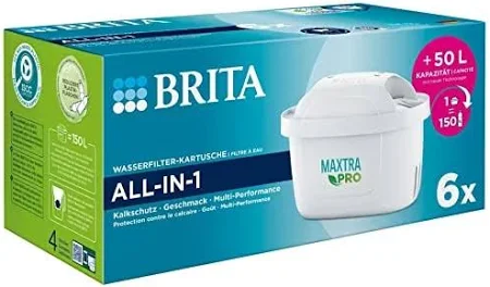 Brita Maxtra Pro All In One Water Filter 6 Pack X 2 = 12 Pack