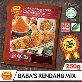 Baba's Rendang Mix - 250gram (8.8oz) Halal