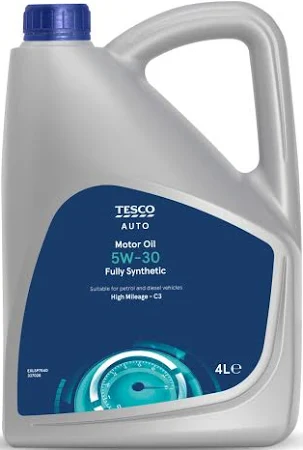 Tesco 5W-30 High Mileage Fully Synthetic Motor Oil
