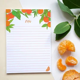 A5 Orange Citrus Notes Desk Pad