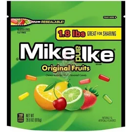 Mike And Ike Original Fruits Xxxl Resealable Bag 816g