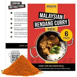 Spicentice Malaysian Rendang Recipe Kits (Pack of 6)