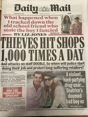 Daily Mail 26th April 2024 26/4/24