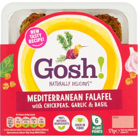 Gosh! Mediterranean Falafel with Chickpeas and A Hint of Basil