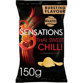 Walkers Sensations Thai Sweet Chilli Crisps 150 G