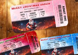 Concert Event Ticket, Personalised Concert Ticket, Photo Ticket, Event Ticket