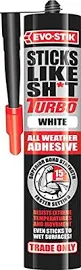 Evo-Stik Sticks Like Sh*t Turbo All Weather Adhesive 290ml White