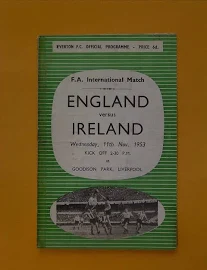 Fifa World Cup Qualifier - England V Ireland - 11th November 1953